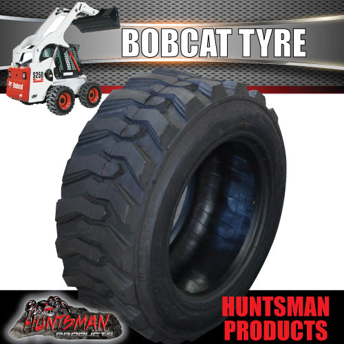 Treadura Bobcat Skid Steer Tyre 10-16.5 HD 10ply. Super Side Walls. 21 Lugs