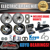 10" Trailer Electric Brake, Coupling Kit & p3 Controller + Japanese Bearings!
