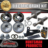 10" Parallel Trailer Electric Brake & Stub Axle Kit inc Coupling Kit & IQ Controller