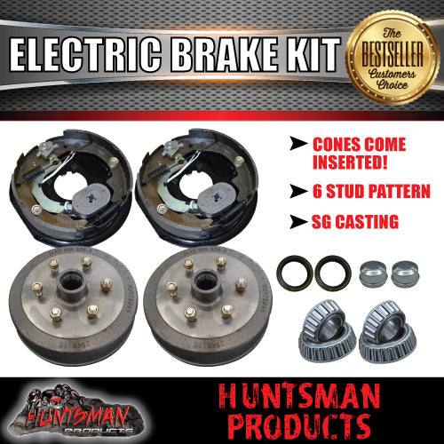 10" 6 Stud Trailer Electric Drum Brake Kit.