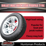 Low Profile Ford Caravan Trailer Bullet Alloy Wheel & 175/65R14C Tyre. 175 65 14