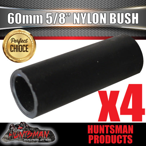 X4 nylon spring bushes 60mm x 5/8 hole for trailer suspension