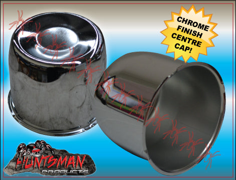 4X CHROME WHEEL CENTRE CAP- 83MM SUIT FORD HQ TRAILER WHEEL