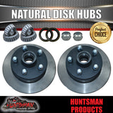 10" Trailer Caravan Mechanical Disc Brake Kit. Natural S.G Cast discs