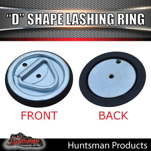 6X Lashing D Ring Tie Down Point & Metal Guard For Truck Trailer Ute