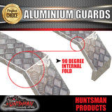 Aluminium Tandem Trailer Mud Guards 1740mm x 250mm. Suit Rocker Roller Springs. TIG Welded