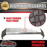 Aluminium Tandem Trailer Mud Guards 1740mm x 250mm. Suit Rocker Roller Springs. TIG Welded