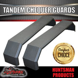 TANDEM 330MM GUARDS - OFF ROAD - CHEQUER PLATE - SLIPPER SPRINGS