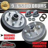9" Trailer  Mechanical Drum Brake Kit + Coupling & Fitting Kit 5 & 6 Stud