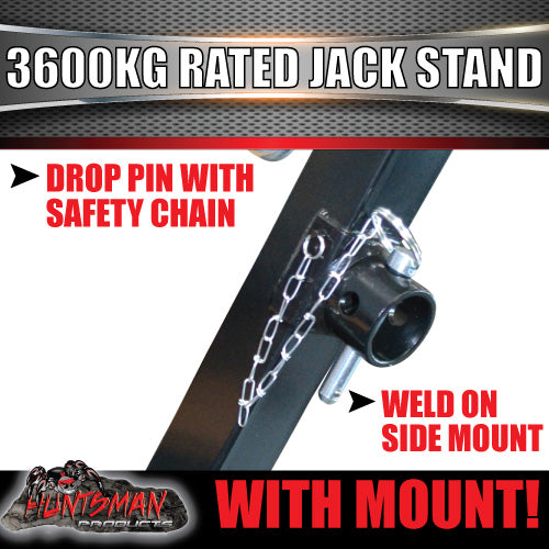 2x Trailer Caravan Canopy Jack Stand 3600kg Rated Heavy Duty 600mm Extension