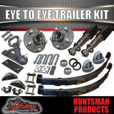 EYE TO EYE DIY SINGLE AXLE TRAILER KIT. 1000KG RATED. STUB AXLES