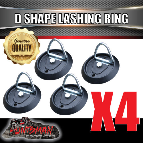 4X Lashing D Ring Tie Down Point & Plastic Guard For Truck Trailer Ute