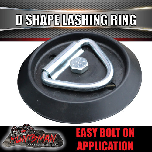 2X Lashing D Ring Tie Down Point & Plastic Guard For Truck Trailer Ute
