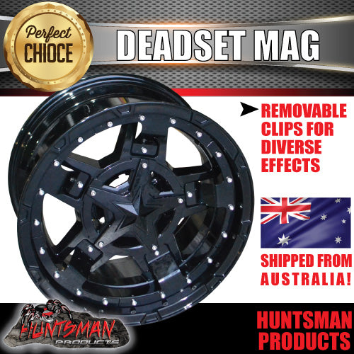 17x9, 0 Offset Deadset Mag Wheel Rim 6/139.7 pcd Fits Patrol, Hilux, Ranger, BT50, Triton, Nissan etc