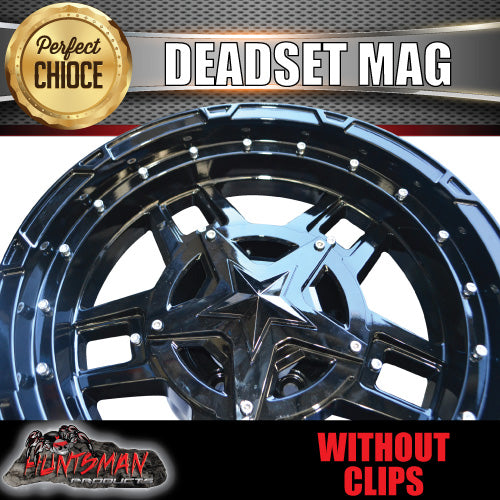 17x9, 0 Offset Deadset Mag Wheel Rim 6/139.7 pcd Fits Patrol, Hilux, Ranger, BT50, Triton, Nissan etc