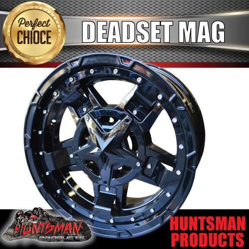 17x9, 0 Offset Deadset Mag Wheel Rim 6/139.7 pcd Fits Patrol, Hilux, Ranger, BT50, Triton, Nissan etc