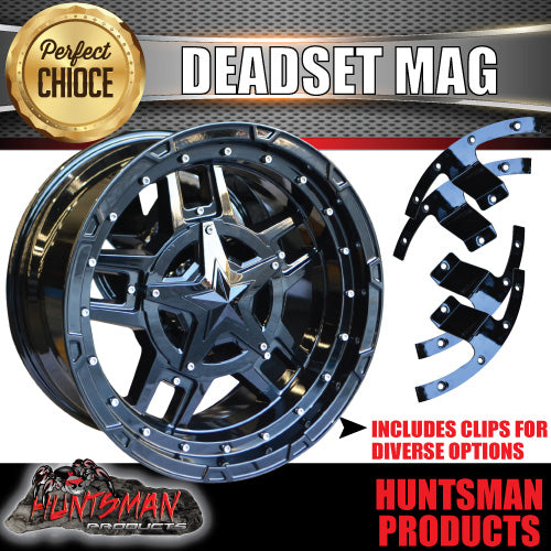 17x9, 0 Offset Deadset Mag Wheel Rim 6/139.7 pcd Fits Patrol, Hilux, Ranger, BT50, Triton, Nissan etc
