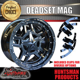 17x9, 0 Offset Deadset Mag Wheel Rim 6/139.7 pcd Fits Patrol, Hilux, Ranger, BT50, Triton, Nissan etc
