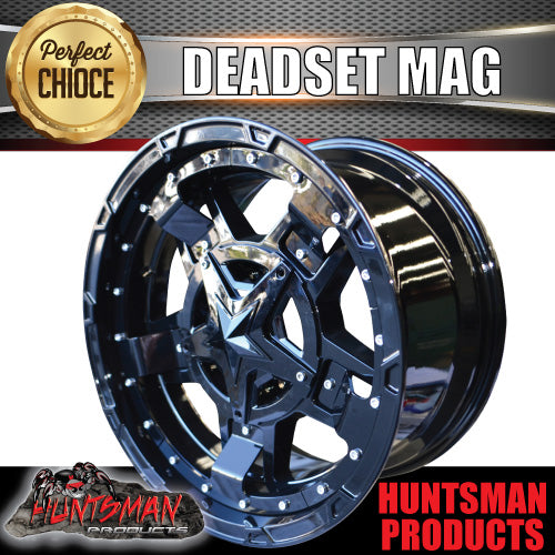 17x9, 0 Offset Deadset Mag Wheel Rim 6/139.7 pcd Fits Patrol, Hilux, Ranger, BT50, Triton, Nissan etc