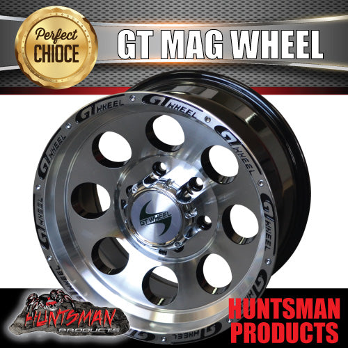 16X8 0 Offset GT Alloy Mag Wheel 4X4 4WD 6/139.7 pcd suit Patrol Cruiser Ranger etc