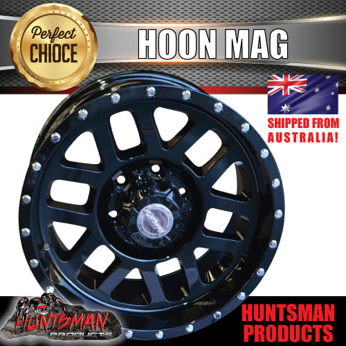 17x9, 0 Offset Hoon Mag Alloy Wheel Rim 6/139.7 pcd.  Fits Patrol, Hilux, Ranger, Triton, Prado ETC