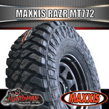 225/75R16 L/T MAXXIS RAZR MT772 ON 16" BLACK STEEL WHEEL. 225 75 16