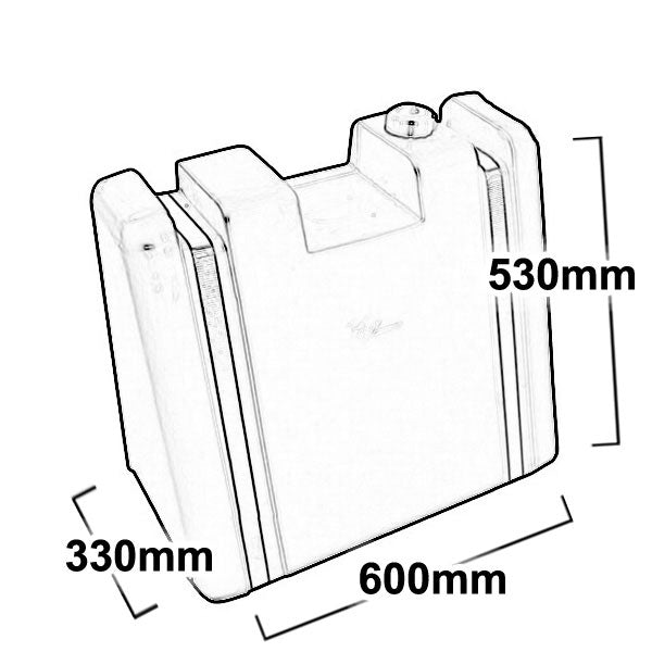 60 LITRE UPRIGHT DIESEL TANK.  DPRV60