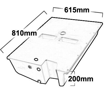 70 LITRE UNDERBODY DIESEL TANK.  DPRV70