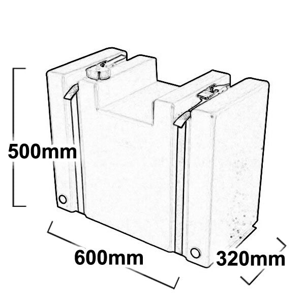 75 LITRE UPRIGHT DIESEL TANK.   DPRV75