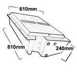 85 LITRE UNDERBODY DIESEL TANK.  DPRV85