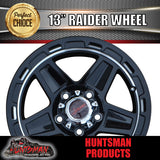 13X5 Silver Ring Raider Alloy Mag Wheel suits Ford. Caravan Trailer Boat Jetski 5/114.3 PCD