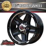 13X5 Silver Ring Raider Alloy Mag Wheel suits Ford. Caravan Trailer Boat Jetski 5/114.3 PCD
