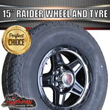 15" Trailer Caravan 6 Stud Raider Mag & 235/75R15 LT Tyre. 235 75 15