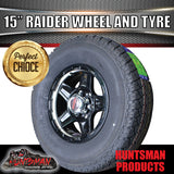 15" Trailer Caravan 6 Stud Raider Mag & 235/75R15 LT Tyre. 235 75 15