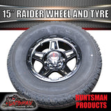 15" Trailer Caravan 6 Stud Raider Mag & 235/75R15 LT Tyre. 235 75 15