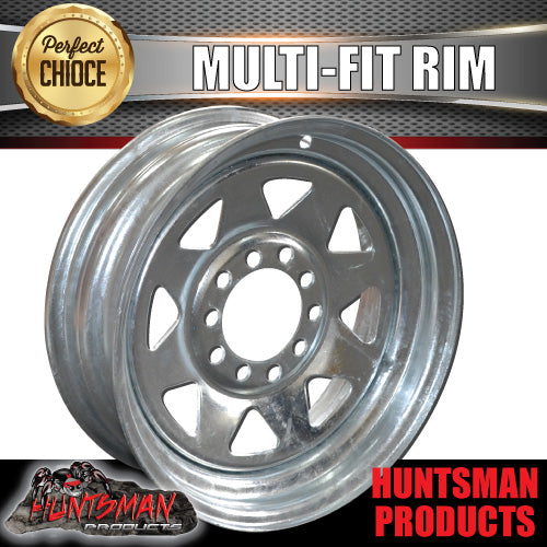 13" Galvanised Sunraysia Boat Trailer Multi fit Wheel Rim suit Ford & HT Pattern