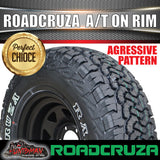 225/75R16 L/T Roadcruza  RA1100 on 16" Black Steel Rim. 225 75 16