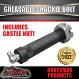 x2 Greasable Rocker Roller Middle Arm Replacement High Tensile Bolt 19MM X 85MM