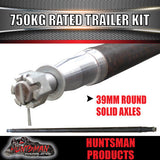 750Kg DIY Trailer Kit, Solid Axle, S.G Cast Hubs, Heavy duty Springs & U bolts