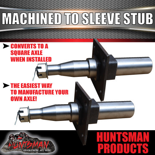 6 Stud 10" Trailer Electric Brake Kit + 45MM Sleeve Stub Axles Japanese Bearings