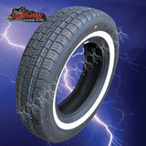 215/70R15 SURETRAC WHITEWALL TYRE. 28MM WHITE WALL BAND 215 70 15