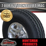 16" Trailer (Plant) 6 stud Landcruiser Pattern bullet Alloy Rm & 7:00R16 L/T Truck Tyre. 7.00 16