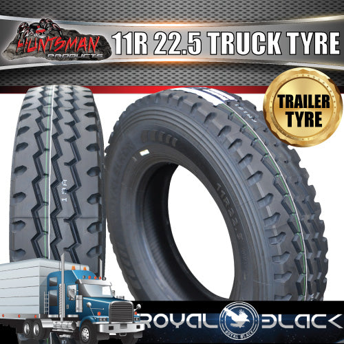 11R22.5 ROYAL BLACK TRUCK TYRE 148/145M 16PLY- TRAILER. 11 22.5