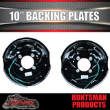 4x 10" Trailer Caravan Electric Brake Backing Plates. Quality Strong Magnets