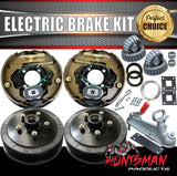10" 5 Stud Trailer Caravan Electric Drum Brake & Coupling Kit