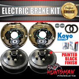 5 Stud 10" Trailer Caravan Electric Drum Brake Kit & Japanese Koyo Bearings!.