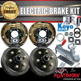 10" 6 Stud Trailer Caravan Electric Drum Brake & Coupling Kit + Japanese Koyo Bearings
