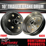 2X Trailer 10" Drums 6 Stud Landcruiser Stud Pattern. 6/139.7 PCD & S/L (Ford) Bearings.