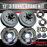 12" 3000Kg Trailer Caravan Electric Drum Brake Kit. Suit Alko 30210 & 29749