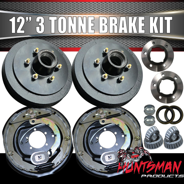 12" 3000Kg Trailer Caravan Electric Drum Brake Kit. Suit Alko 30210 & 29749
